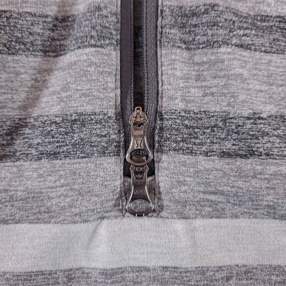 Lululemon Womens Size 2 Race Your Pace Zip Long Sleeve Shirt Pullover Gray - Picture 4 of 13